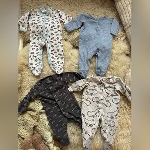 Assorted Baby 0-3m Cotton Pajamas